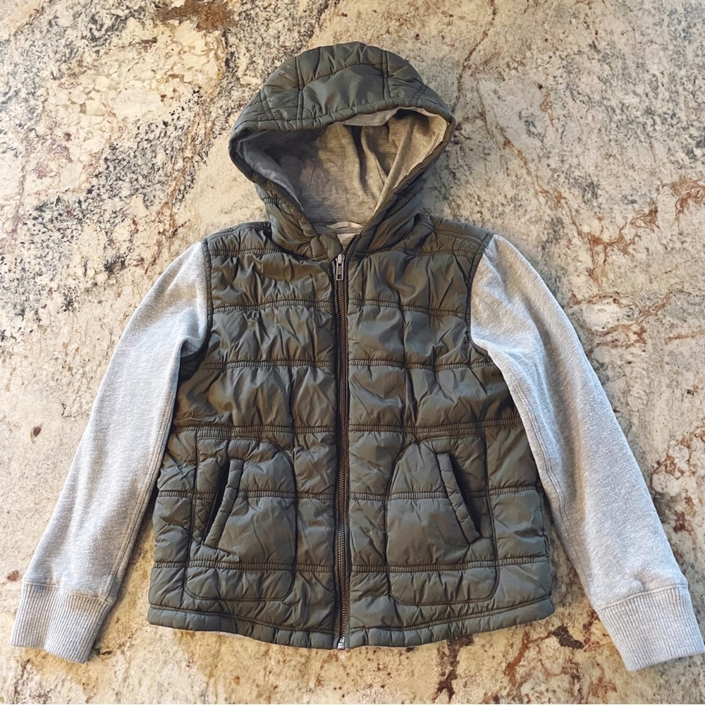 Tucker + Tate Olive Green Hooded Jacket Size 7